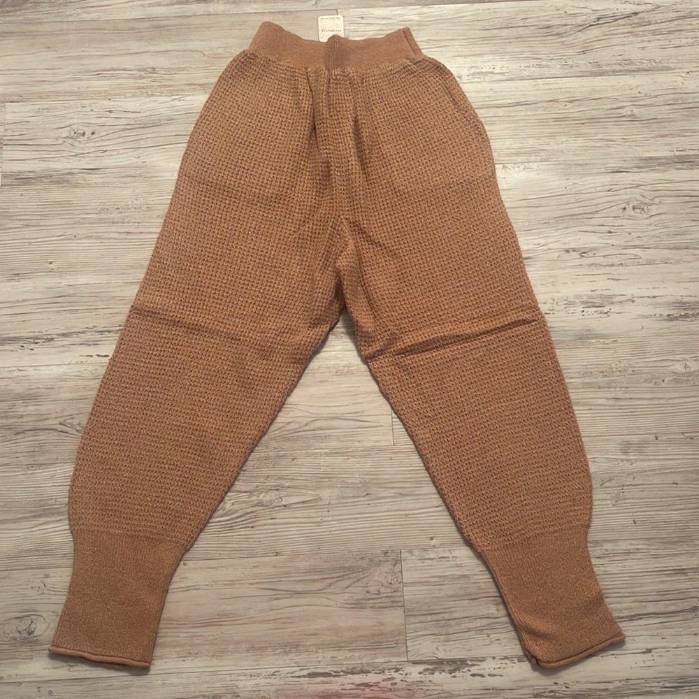 Free People C.O.Z.Y Pants Cafe Cream large - Picture 7 of 7